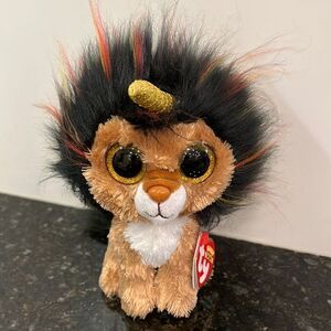 Ty Beanie Boos - RAMSEY the Unicorn Lion Unilion Stuffed Plush Animal Toy